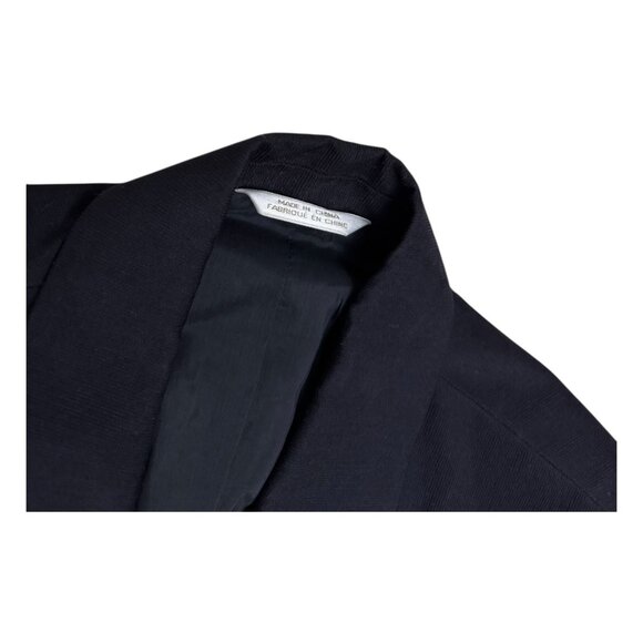 PERRY ELLIS 2-Piece CORDUROY Black Business Casual Designer Suit Blazer Set 40 - Picture 5 of 10